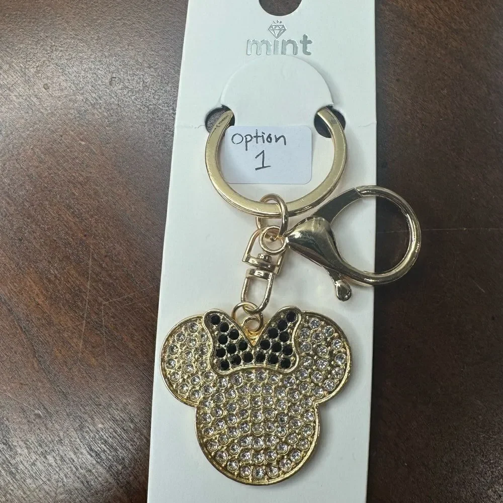 NWT Mini Rhinestone Key Rings-5‎ Color Options-$10 Closet Minimum Purchase